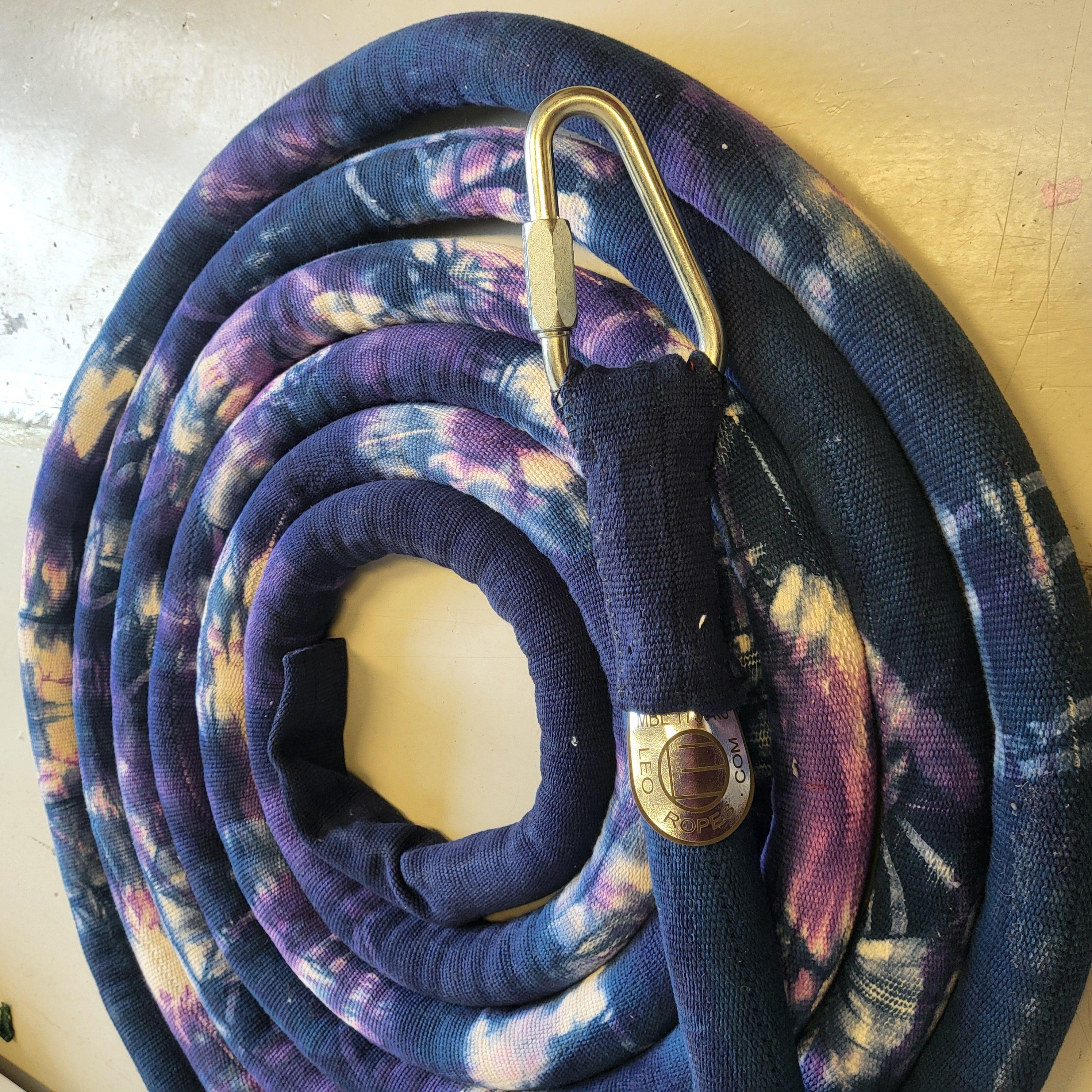  8m NewSemi-smooth TieDye NavyBlue, Violet and White