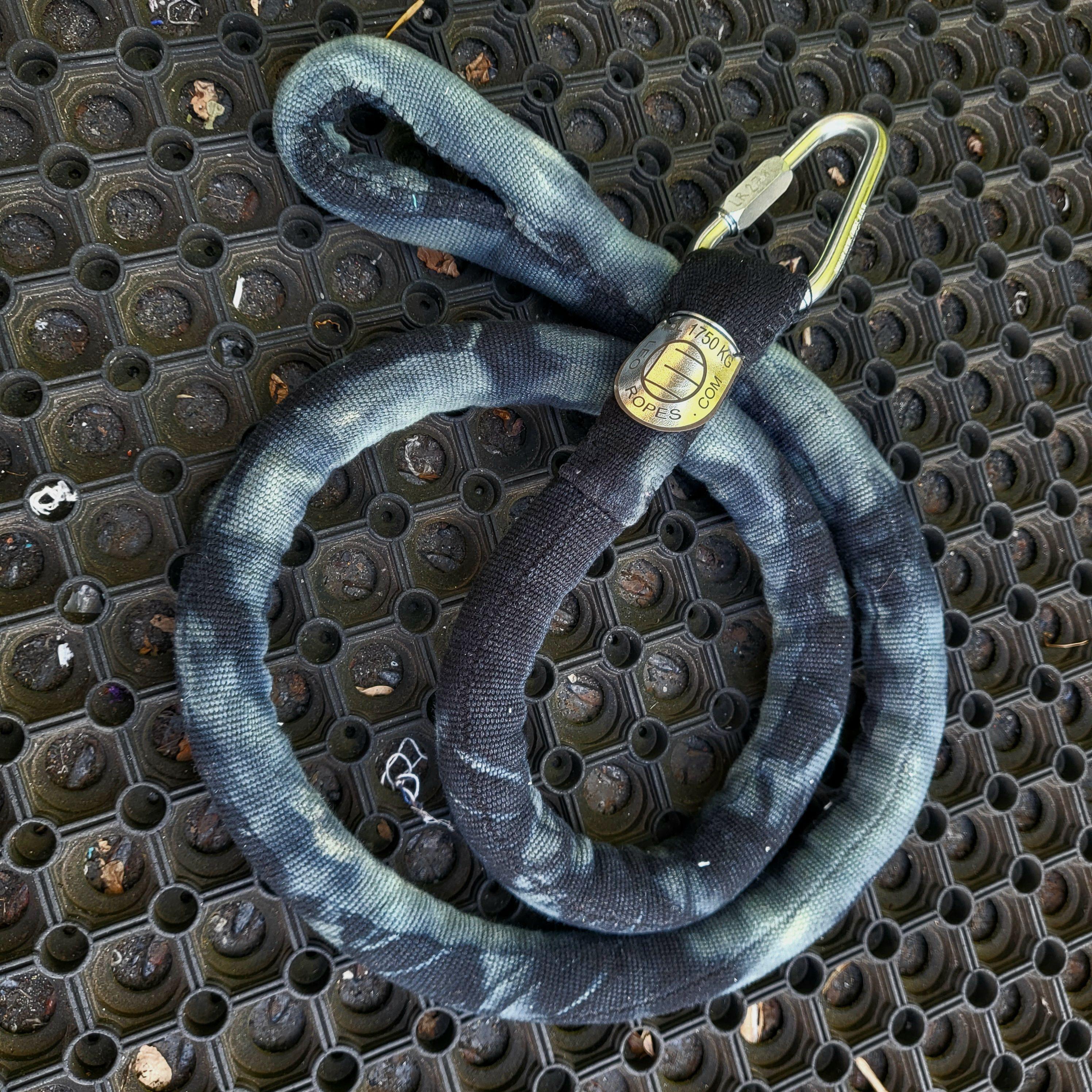 2786. 1.7m Single-choke TieDye Black and steel oldMedium-rough